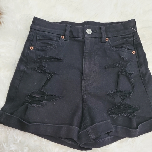 American eagle stretch Distressed denim shorts - Picture 2 of 7